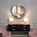 Настольная лампа с кремовым абажуром на граненном основании Crystal Facets варинант исполнения - 2 | Loft Concept в Уфе