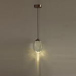 Подвесной светильник с плафоном в форме капли Crystal Transparent Drop варинант исполнения - 5 | Loft Concept в Уфе