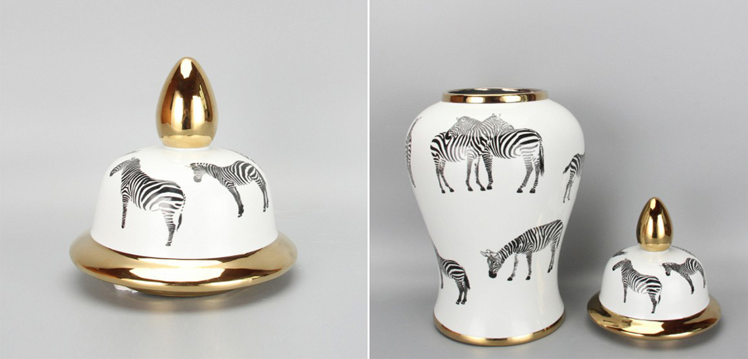 Ваза White Vase Zebra Ваза White Vase Zebra - Loft-Concept в Уфе