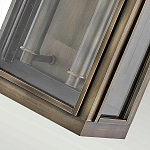 Настенный фонарь прямоугольной формы цвета состаренная латунь с двумя лампами Hinkley варинант исполнения - 3 | Loft Concept в Уфе