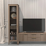 Витрина левая 1-дверная с ящиком и 5-ю полками Harper Line варинант исполнения - 3 | Loft Concept в Уфе