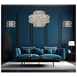 Люстра круглая с россыпью хрусталя Perfection of Diamonds варинант исполнения - 3 | Loft Concept в Уфе