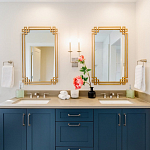 Зеркало прямоугольной металлической рамой с эффектом состаривания Accommodation варинант исполнения - 1 | Loft Concept в Уфе