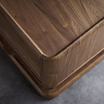 Прикроватный деревянный столик с 2-мя ящиками Moon Walnut Furniture варинант исполнения - 4 | Loft Concept в Уфе