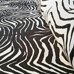 Мебельная ткань Шенилл черно-белый принт 140 см T3-1 варинант исполнения - 2 | Loft Concept в Уфе