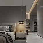 Подвесной светильник черного цвета из металла Obsidian Touch варинант исполнения - 5 | Loft Concept в Уфе