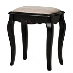 Табурет из массива березы с льяной обивкой в стиле прованс Vintage варинант исполнения - 2 | Loft Concept в Уфе