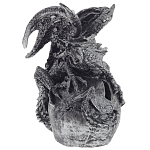 Декоративная статуэтка Дракон Silver Dragon Statuette варинант исполнения - 2 | Loft Concept в Уфе