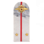 Сувенир Погон МВД из натурального камня мрамор Souvenir Epaulets варинант исполнения - 1 | Loft Concept в Уфе