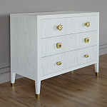 Бельевой Комод с 4 ящиками Elsa Dreams White варинант исполнения - 1 | Loft Concept в Уфе