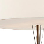 Люстра круглая с белым тканевым абажуром  White Light Diffuser варинант исполнения - 2 | Loft Concept в Уфе