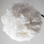 Изогнутый торшер с декором в виде перьев Plumage White Floor Lamp варинант исполнения - 3 | Loft Concept в Уфе