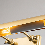 Светильник для картин цвета состаренная латунь с широким плафоном на прямоугольном основании Elstead Lighting варинант исполнения - 2 | Loft Concept в Уфе