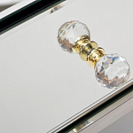 Тумбочка зеркальная с ящиком Mirror Chrome Cabinet варинант исполнения - 4 | Loft Concept в Уфе