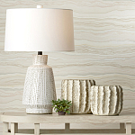 Настольная лампа с корпусом в форме вазы и белым абажуром Lots of Strokes варинант исполнения - 4 | Loft Concept в Уфе