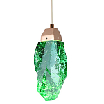 Подвесной светильник Soar Hanging Lamp Brass Green Зелёный варинант исполнения - 1 | Loft Concept в Уфе