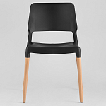 Пластиковый стул на ножках из массива бука Ferret Black 4 шт варинант исполнения - 2 | Loft Concept в Уфе