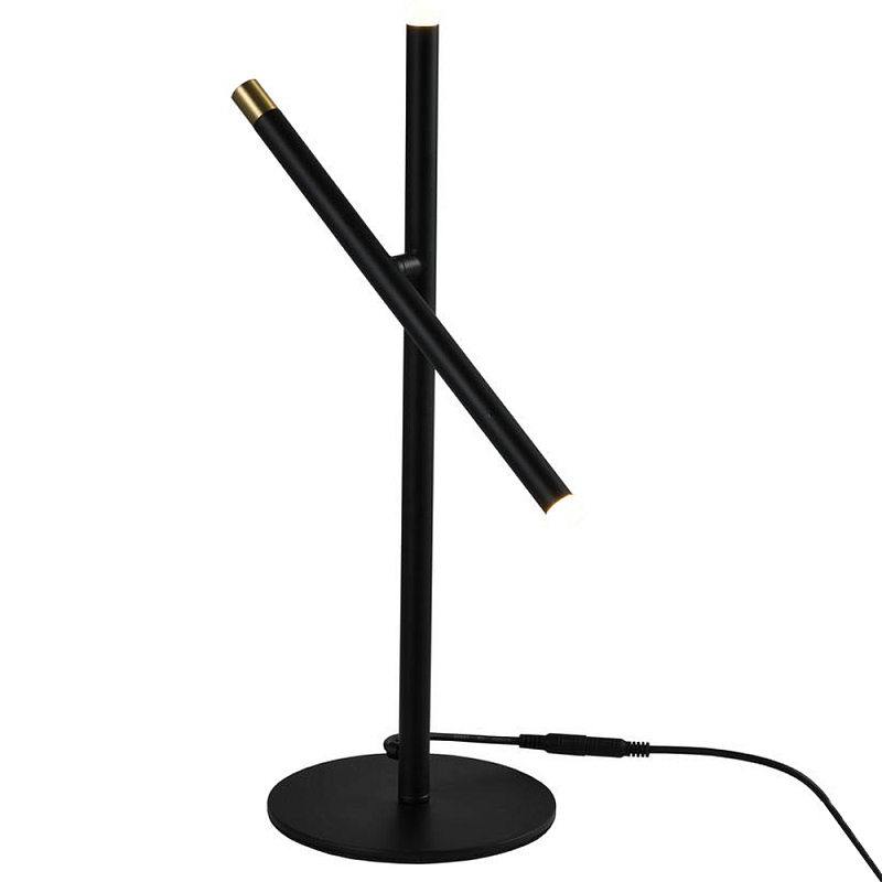 Настольная лампа светодиодная черная Black Light Ray Белый Черный Настольная лампа светодиодная черная Black Light Ray Белый Черный в Уфе | Loft Concept