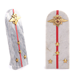 Сувенир Погон МВД из натурального камня мрамор Souvenir Epaulets варинант исполнения - 4 | Loft Concept в Уфе
