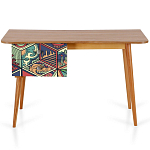 Письменный стол с принтом на ящиках Elise Desk варинант исполнения - 6 | Loft Concept в Уфе