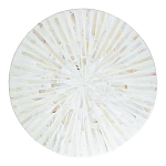 Столик с инкрустацией с перламутровым узором Dominic White варинант исполнения - 2 | Loft Concept в Уфе