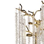 Лампа настольная со стеклянными подвесами цвет золото FAIRYTREE Light варинант исполнения - 2 | Loft Concept в Уфе