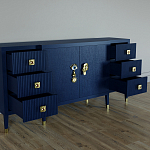 Большой Комод-буфет Elsa Dreams Blue с ящиками варинант исполнения - 1 | Loft Concept в Уфе