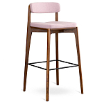 Барный стул из массива ясеня с обивкой из рогожки Elegant Ash варинант исполнения - 2 | Loft Concept в Уфе