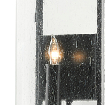 Бра с плафоном из прозрачного стекла на черном каркасе Glass Ball with Seeds варинант исполнения - 1 | Loft Concept в Уфе