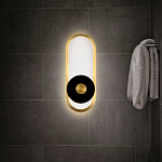 Бра с овальной рамой цвета латунь Midnight Orbit варинант исполнения - 5 | Loft Concept в Уфе