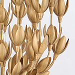 Люстра золотого цвета из множества металлических лепестков в форме тюльпанов Hinkley варинант исполнения - 7 | Loft Concept в Уфе