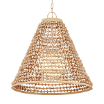 Подвесной светильник в форме колокола из деревянных бусин Wooden Beads варинант исполнения - 3 | Loft Concept в Уфе