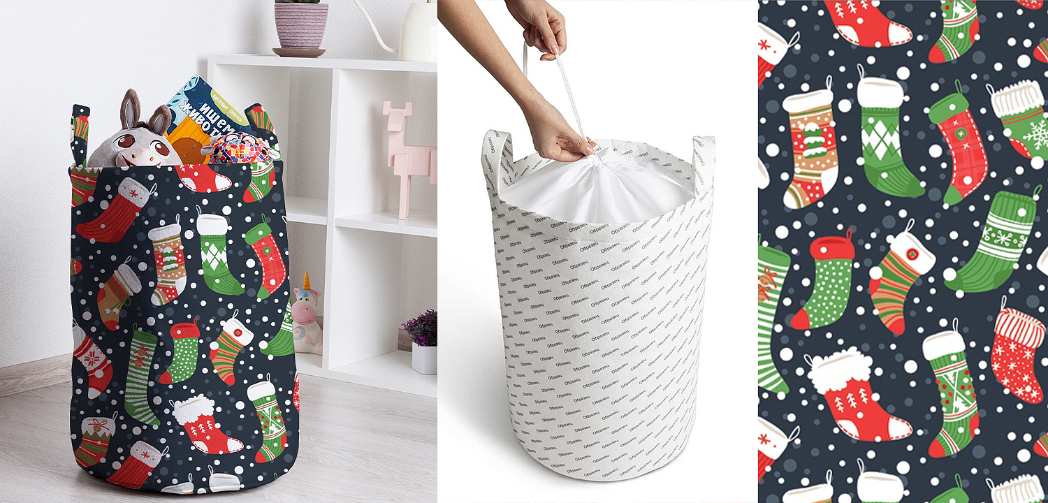 Корзина Christmas stockings Basket Корзина Christmas stockings Basket - Loft-Concept в Уфе