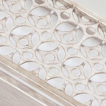 Бра прямоугольное в серебрянном цвете с ажурной решеткой Feiss варинант исполнения - 4 | Loft Concept в Уфе