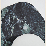 Бра с каменным основанием и плафоном из стекла Amazon Green Shaw Marble Lighting варинант исполнения - 1 | Loft Concept в Уфе