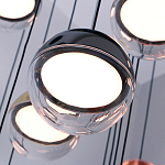 Люстра каскадная с черным круглым основанием 27 подвесов Celestial Waltz варинант исполнения - 4 | Loft Concept в Уфе