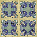 Плитка дизайнерская с узором Экипаж варинант исполнения - 2 | Loft Concept в Уфе