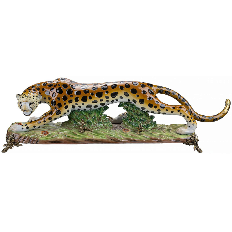 Фигурка Cheetah Золотой Бежевый Коричневый Зеленый Фигурка Cheetah Золотой Бежевый Коричневый Зеленый в Уфе | Loft Concept