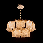 Люстра двухъярусная с текстурными овальными абажурами Splendor Palace Style варинант исполнения - 1 | Loft Concept в Уфе