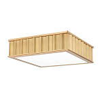 Потолочный светильник квадратный с гофрированным латунным абажуром Millennium варинант исполнения - 1 | Loft Concept в Уфе