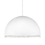 Подвесной светильник в форме купола белого цвета с ажурной бахромой Tactile Line варинант исполнения - 1 | Loft Concept в Уфе