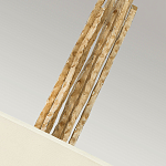 Люстра подвесная с широким белым текстильным абажуром и вертикальными декоративными элементами Hinkley варинант исполнения - 5 | Loft Concept в Уфе