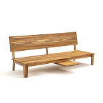 Садовый диван-трансофрмер Kate серый варинант исполнения - 2 | Loft Concept в Уфе