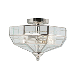 Потолочный светильник шестигранной формы с прозрачными стеклянным плафоном Elstead Lighting варинант исполнения - 5 | Loft Concept в Уфе
