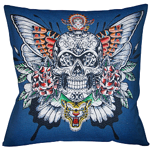 Декоративная подушка Ghost Rider Blue