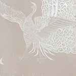 Обои ручная роспись в стиле Арт-деко Whistler Peacocks Special Colourway on Almost Mauve dyed silk варинант исполнения - 2 | Loft Concept в Уфе