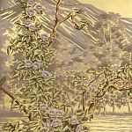 Обои ручная роспись Le Brésil Amarelo Deep Rich Gold варинант исполнения - 2 | Loft Concept в Уфе