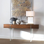 Консоль прямоугольная с выдвижным ящиком на прозрачных ножках Hitchcock варинант исполнения - 1 | Loft Concept в Уфе