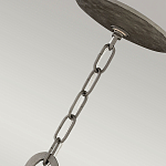 Люстра подвесная с широким белым текстильным абажуром и вертикальными декоративными элементами Hinkley варинант исполнения - 7 | Loft Concept в Уфе