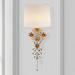 Бра с цветочным основанием и тканевым абажуром Tugella Flower Lamp варинант исполнения - 2 | Loft Concept в Уфе